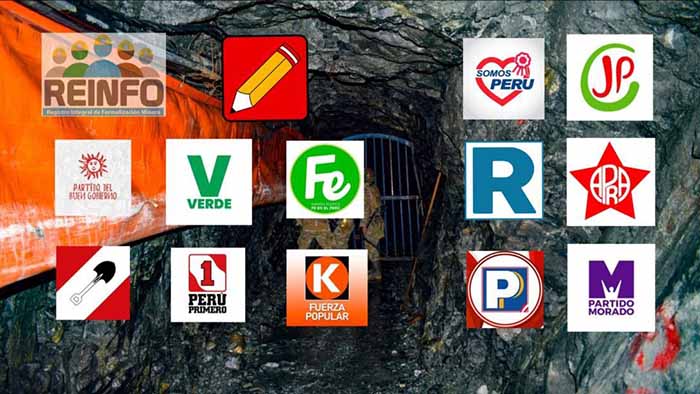Los partidos políticos vinculados con organizaciones de mineros ilegales  